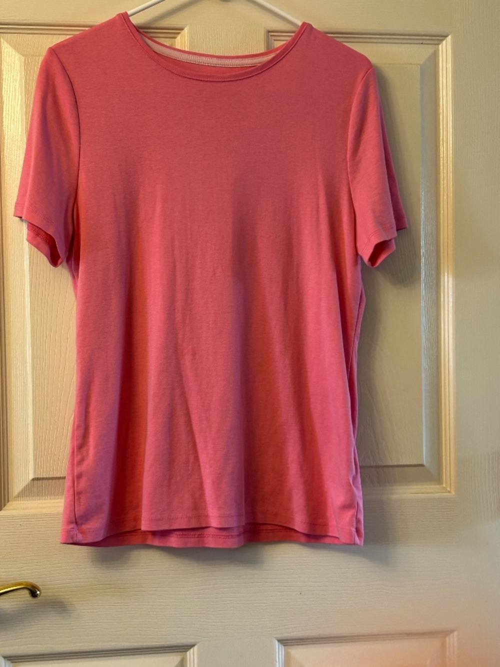 Talbots Pink Pima Cotton Tee, Size L